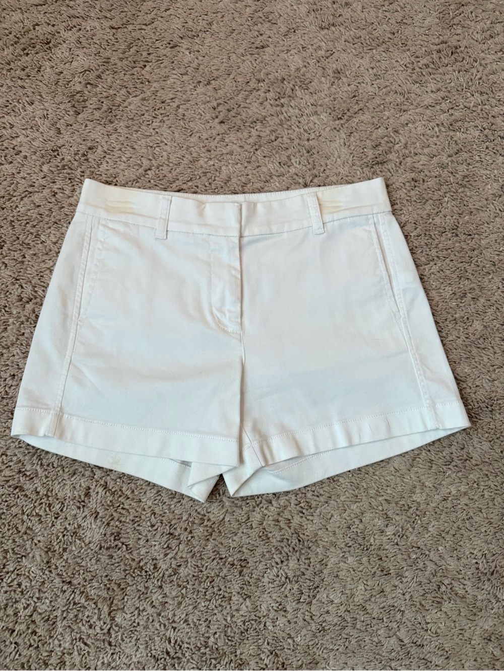 J.Crew women's white chino shorts